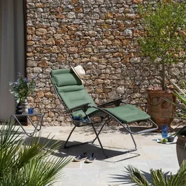 Lafuma Futura XL BeComfort Relaxsessel 76 x 90 x 127 cm olive klappbar LFM3131-9548