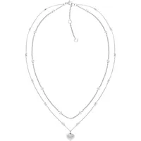Tommy Hilfiger Kette mit Anhänger LAYERED Silber/Edelstahl