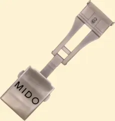 Mido Faltschliesse Faltschließe 20mm für Kautschukarmband" M640011947"