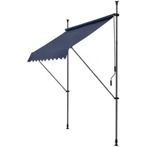 pro.tec Klemmmarkise Stem 200 x 120 x 300 cm dunkelblau