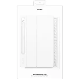 Samsung Book Cover Tastatur für Galaxy Tab S9/S9 FE/S10 FE/S10 Lite Weiß