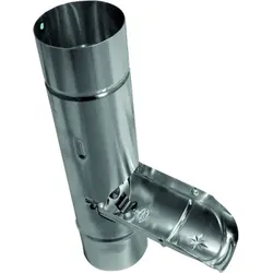 Regenwasserklappe Aluminium pressblank mit Laubfang