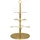 Artesa Artesà Servierbaum für Cocktails und Knabbereien aus Edelstahl, 34 x 34 x 54 cm, in Geschenkverpackung, Shwarz, Gold