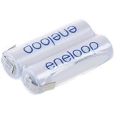 Panasonic eneloop Akkupack 2x Mignon (AA) NiMH Akku 1900mAh 2.4V mit Z-Lötfahne