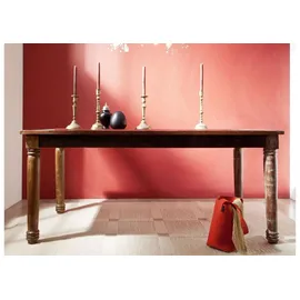 MASSIVMOEBEL24.DE Esstisch Altholz 150x80x76 mehrfarbig lackiert FABLE #07