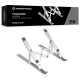 Conceptronic Klappbarer Laptop-Kühlständer aus Aluminium