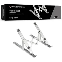 Conceptronic Klappbarer Laptop-Kühlständer aus Aluminium