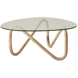 Cane-Line - Wave Couchtisch Outdoor, natural / klar