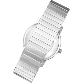 Gigandet Quarzuhr Edelstahl Zugband Silber Weiß Minimalism - G35-001