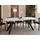 WFL GROUP Runder Ausziehtisch 90 x 77 x 90 cm weiß