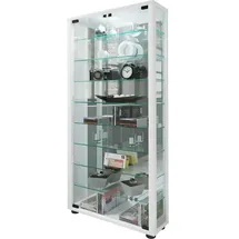 VCM Vitrine Lumo 59 x 18 x 114,8 cm Weiß