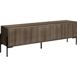 Home Affaire Lowboard HOME AFFAIRE "Valloire", braun, B:176cm H:55cm T:38cm, MDF, Spanplatte, Sideboards, Lowboard, Kommode, Push-to-open Funktion, Breite 176 cm