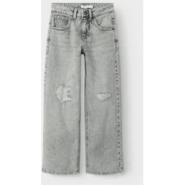 NAME IT 5-Pocket-Jeans NAME IT "NKFROSE für Mädchen mit Destroyed-Effekt und hohem Bund", Mädchen, Gr.