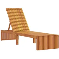 VidaXL Sonnenliege 200x55x30 cm aus massivem Akazienholz