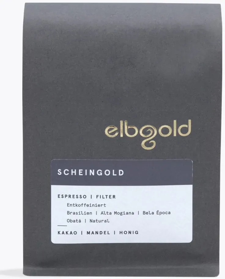 Elbgold Kaffee Espresso Scheingold Entkoffeiniert 1kg
