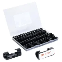TRU Components T24CA077 Kabelhalter selbstklebend TC-12888580 Bündel-Ø-Bereich 5 bis