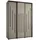 möbel kryspol Schwebetürenschrank Dakota 180 x 235,2 x 60 cm Schwarz