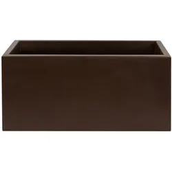 WellHome - Pflanzgefäß aus Polyethylen 80x40x40cm Top Garden RODRI in Bronze