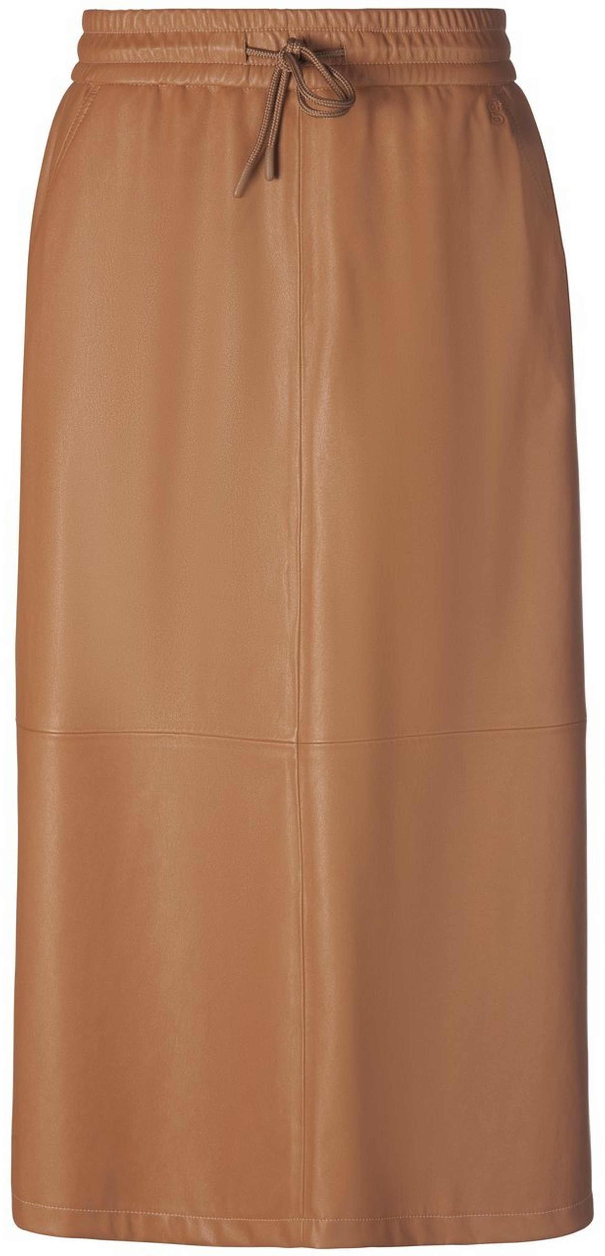 La jupe taille élastiquée  gardeur marron