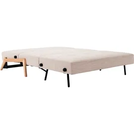 Innovation Living Schlafsofa Cubed Eiche Stoff Sand Grey 140 cm