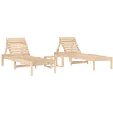 vidaXL Sonnenliege 116 x 60 x 27 cm Braun