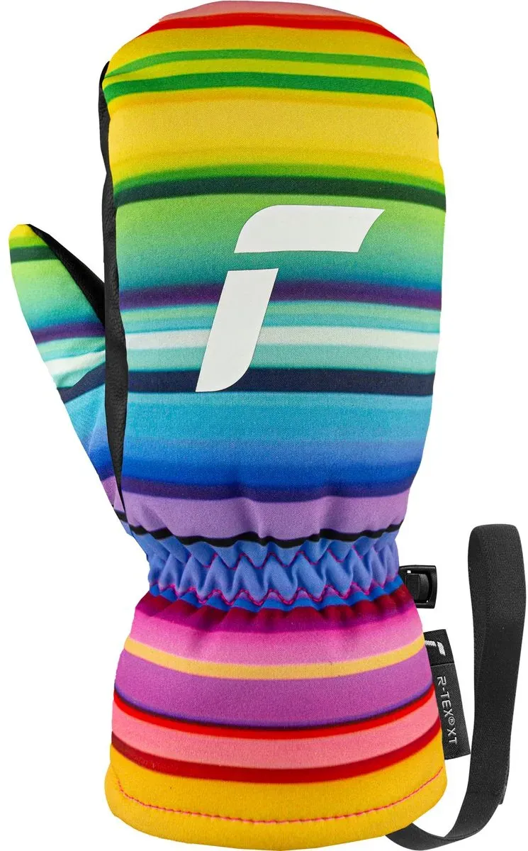 Reusch Carter R-tex XT Junior Mitten black/multicol lines (7492) 6,5