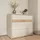 Forte Schubladenkommode 96,3 x 84,1 x 50,2 cm Beige