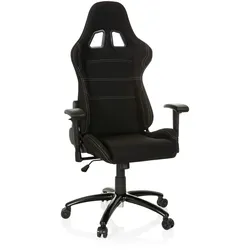 Gaming Stuhl / Bürostuhl GAME FORCE Stoff schwarz hjh OFFICE