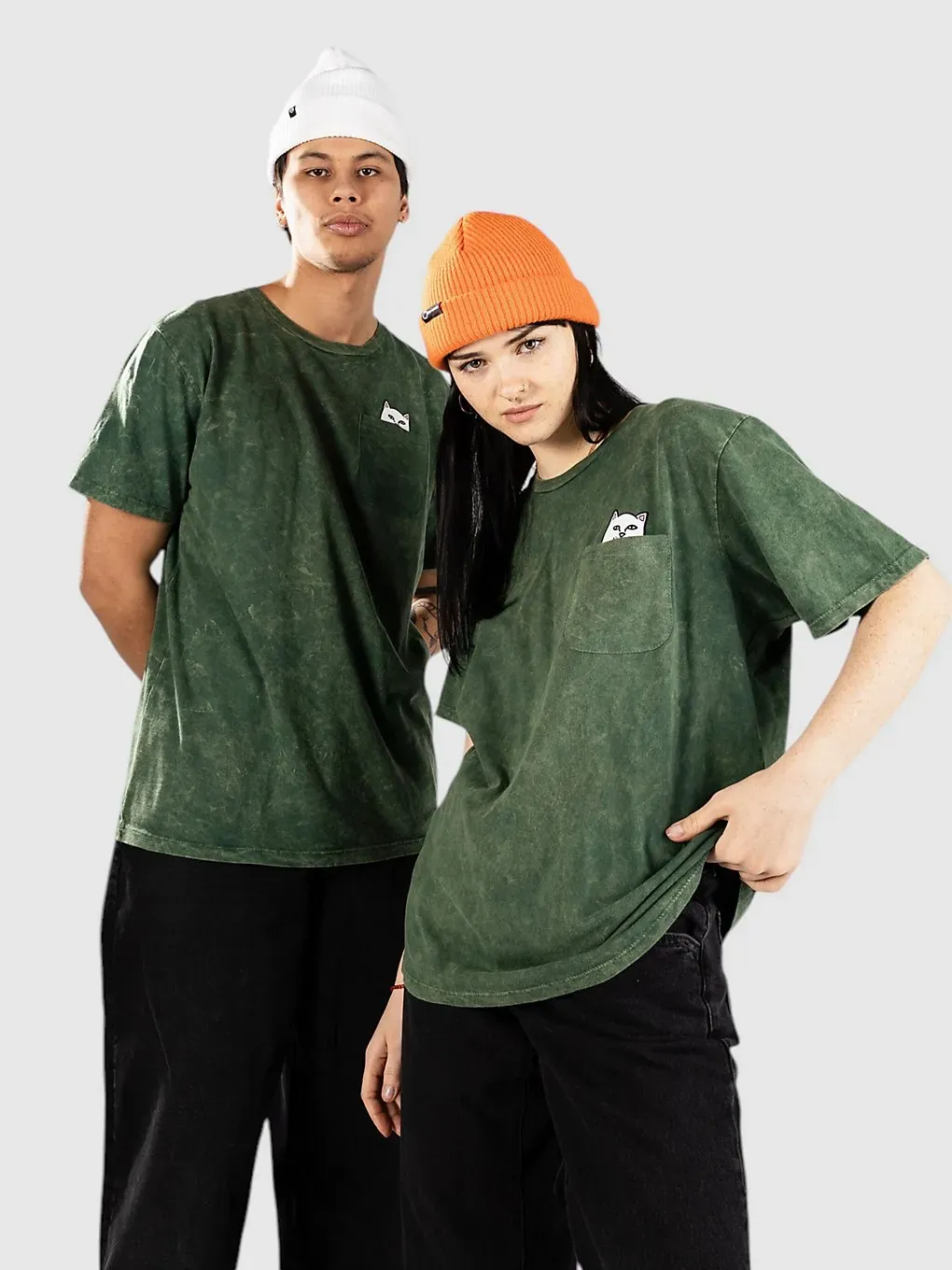 RIPNDIP Lord Nermal T-Shirt hunter mineral wash Gr. L