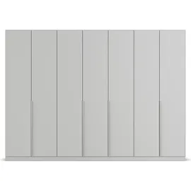 Rauch »Kleiderschrank Schrank Garderobe AGORDO TOPSELLER Schlafzimmer«, (in zwei Griff-Farben mit Dekor- oder Hochglanzfront), durchdachte Innenausstattung, in 6 Breiten und 2 Höhen MADE IN GERMANY, grau (seidengrau), B:315cm H:229cm T:54cm,