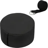 Relaxdays Meditationskissen Set 33 x 13 cm Schwarz