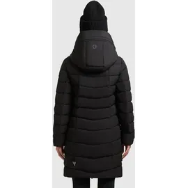 khujo Steppmantel "VARE", Damen, Gr. S (36), schwarz, Steppware, Obermaterial: 100% Polyester. Futter: 100% Nylon. Wattierung: 100% Polyester, unifarben, elastischer Bund, Mäntel Steppmantel, aus Steppware, lockerer Sitz