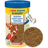 Sera marine Granulat Nature 250 ml - Hauptfutter aus Granulat für Meerwasserfische, Meerwasser Futter mit hoher Verwertbarkeit und somit weniger Algen