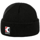 Kangol Schiebermütze (1-St) Strickmütze mit Umschlag schwarz