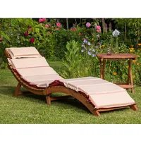 Merxx Gartenliegen-Set Ipanema 3-tlg. Rot-Beige