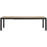 VCM Joan Gartentisch 205-275 x 100 x 76 cm Schwarz/Teak
