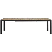VCM Joan Gartentisch 205-275 x 100 x 76 cm Schwarz/Teak