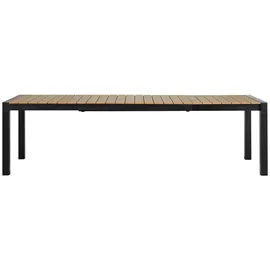 VCM Joan Gartentisch 205-275 x 100 x 76 cm Schwarz/Teak