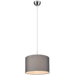 Trio 303300111 Hängende Deckenleuchte Hotel 1x60w | E27 - einstellbare Höhe, mattes Nickel, Grau