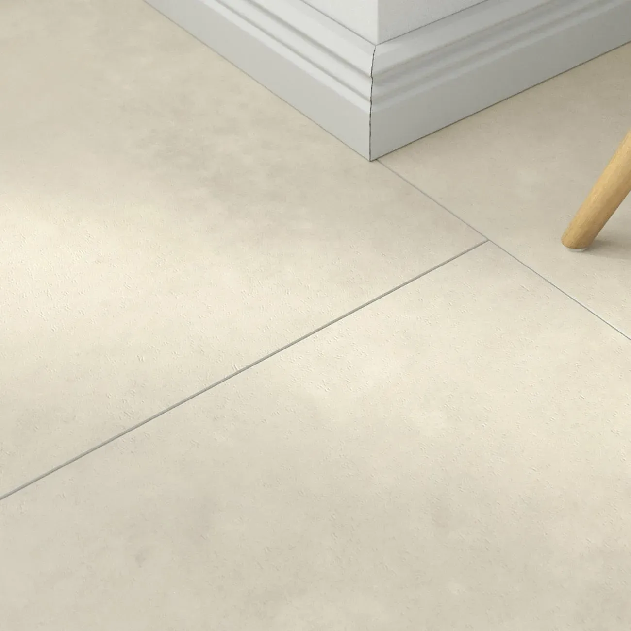 Klick-Vinyl Patio white – inkl. Dämmung & Fußleisten