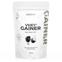 Nutri + nutri+ Vegan Weight Gainer 1kg - hochkalorisch 1000 g