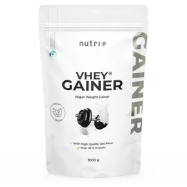 Nutri + nutri+ Vegan Weight Gainer 1kg - hochkalorisch 1000 g