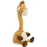 KÖGLER Giraffe Gertrud, ca. 30 cm groß, nachsprechendes Plüschtier mit Wiedergabefunktion, plappert alles witzig nach und bewegt sich, batteriebetrieben