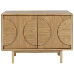 Sideboard GROOVE mit 2 Türen und Eichennfurnier von Zuiver - Natur