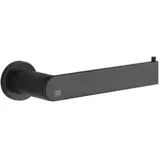 GESSI Emporio WC-Papierrollenhalter für Wandmontage senkrecht oder waagerecht, 38849, Farbe: Schwarz XL