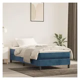 vidaXL Boxspringbettgestell 100 x 200 cm Dunkelblau