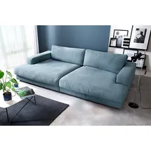 KAWOLA Big Sofa Madeline Stoff petrol