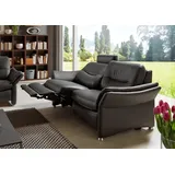 Hukla 2,5-Sitzer HU-SF15058 Ledersofa, Breite 194 cm, aus Leder, optional Kopfstütze u. WallAway-Funktion schwarz