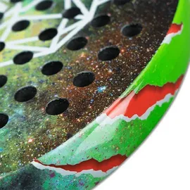 Matchu Sports Padel Schläger Bear - Schwarz mit farbigem Aufdruck 100% Carbon-Rahmen