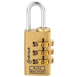 Burg Wächter Vorhängeschloss Combi-Lock 80 15M gold, 1 St.